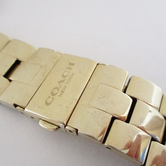 COACH - Gold Tone  Crystal Watch Strap - Picture 2 of 9